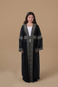 Ishtar — Damascus Rose Tatreez Abaya | Black