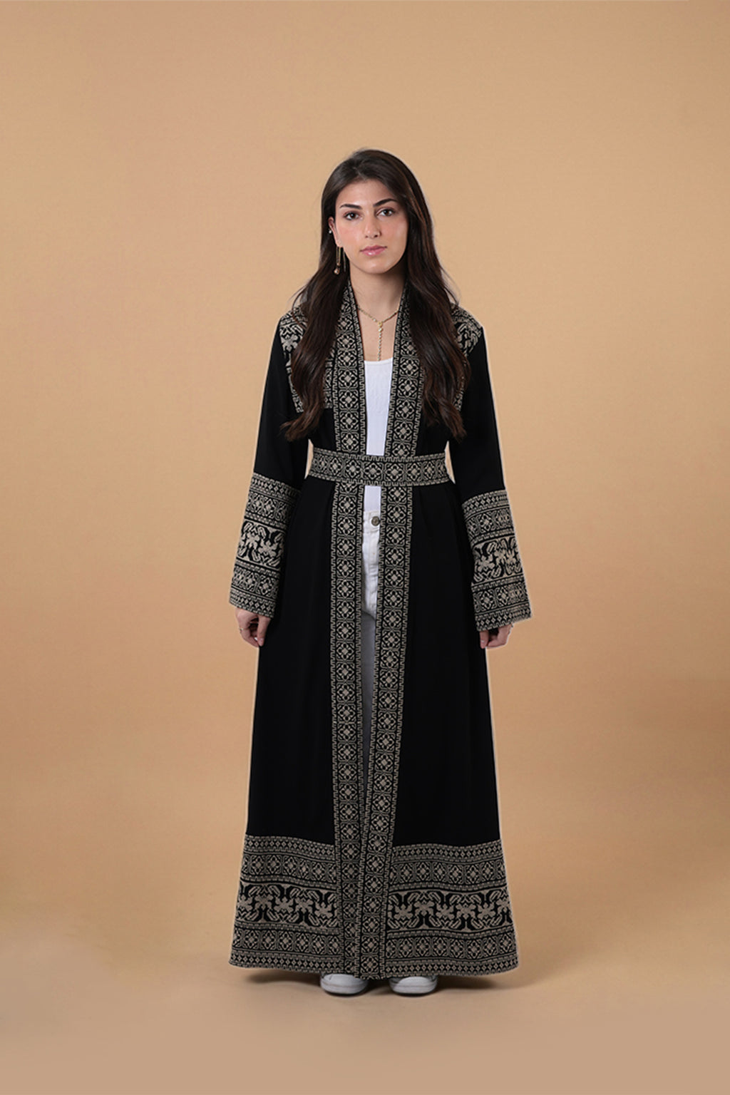 Shahrazad — Damascus Mosaic Tatreez Abaya | Black