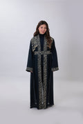 Wallada — Arabic Calligraphy Tatreez Abaya | Navy