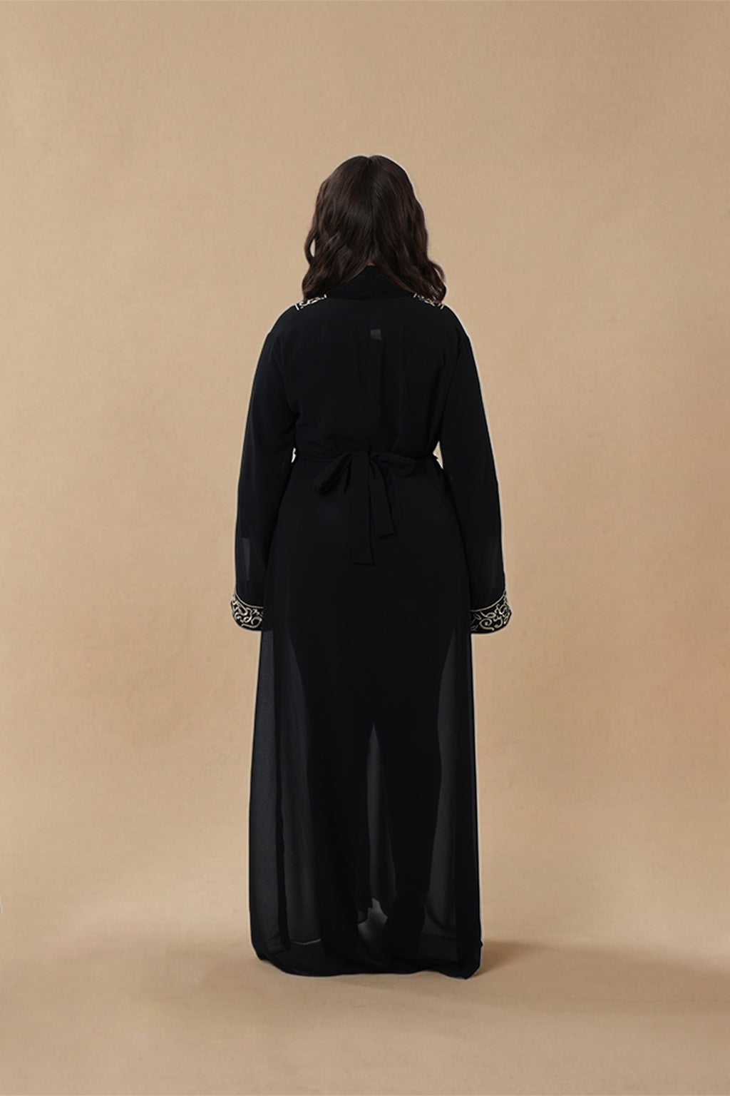 Atikah — Arabic Calligraphy Abaya | Black