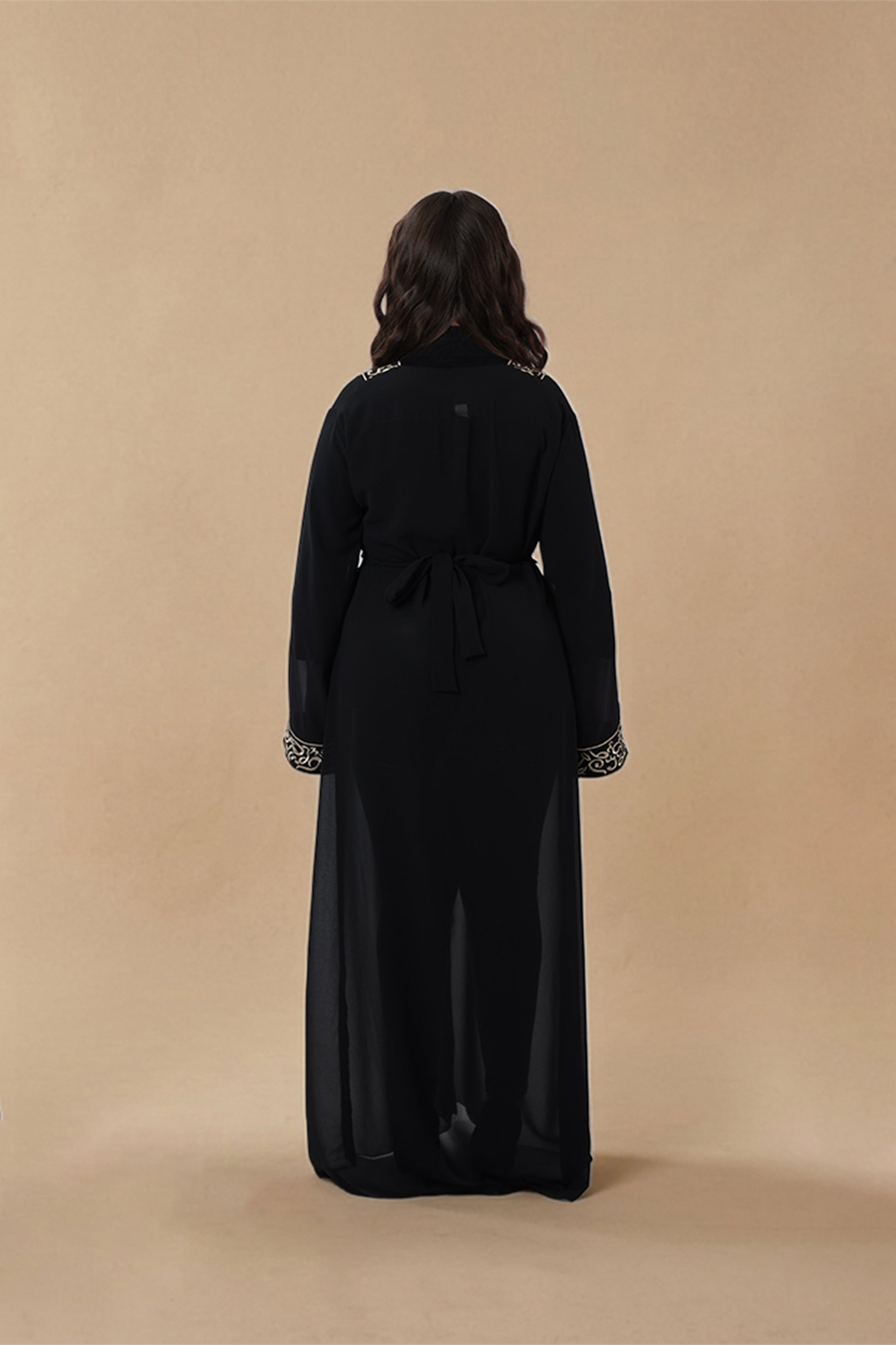 Atikah — Arabic Calligraphy Abaya | Black
