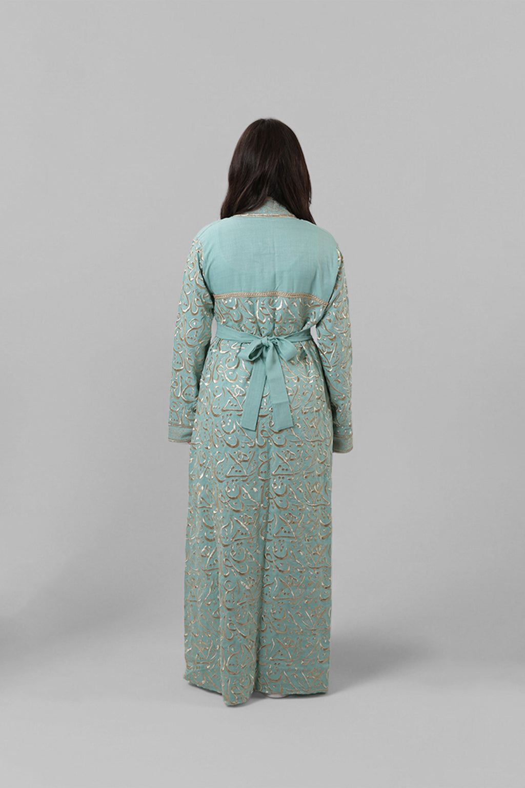Asmahan — Arabic Calligraphy Abaya (Full Body) | Green