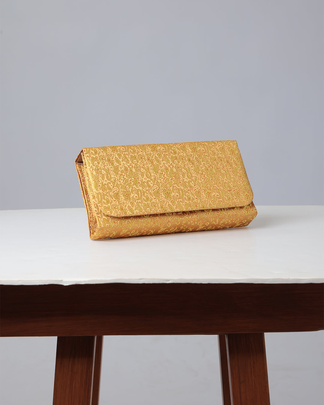 Hind — Damascus Brocade Handbag | Gold