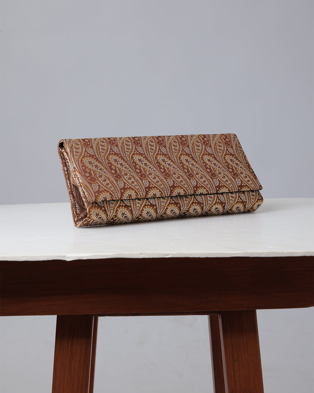 Hind — Damascus Brocade Handbag | Maroon