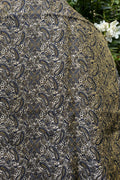 Adila — Damascus Mosaic Scarf | Navy