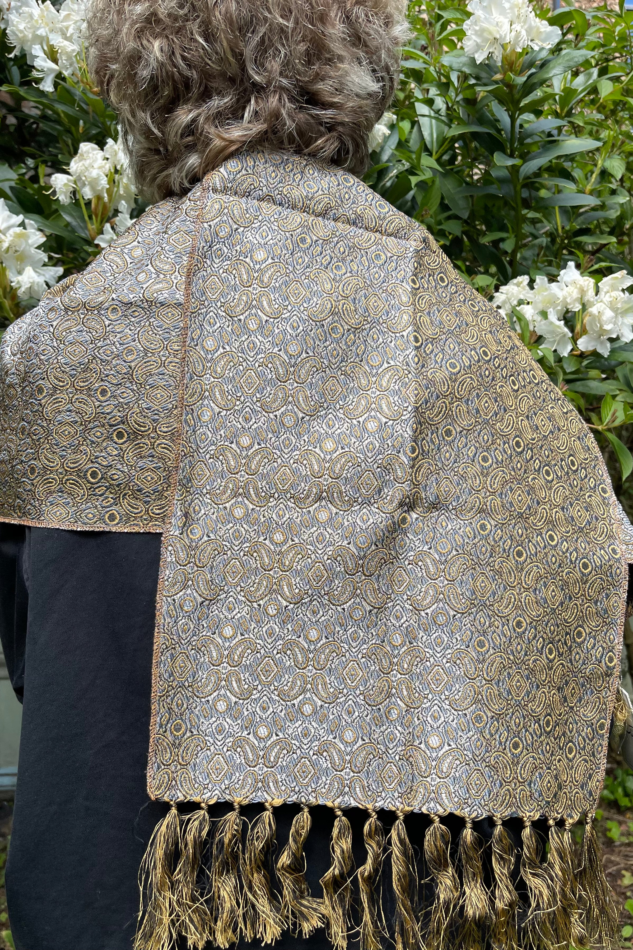 Adila — Damascus Mosaic Scarf | Yellow