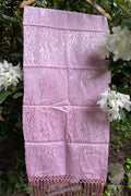 Nazik — Arabic Calligraphy Sayeh Scarf | Pink