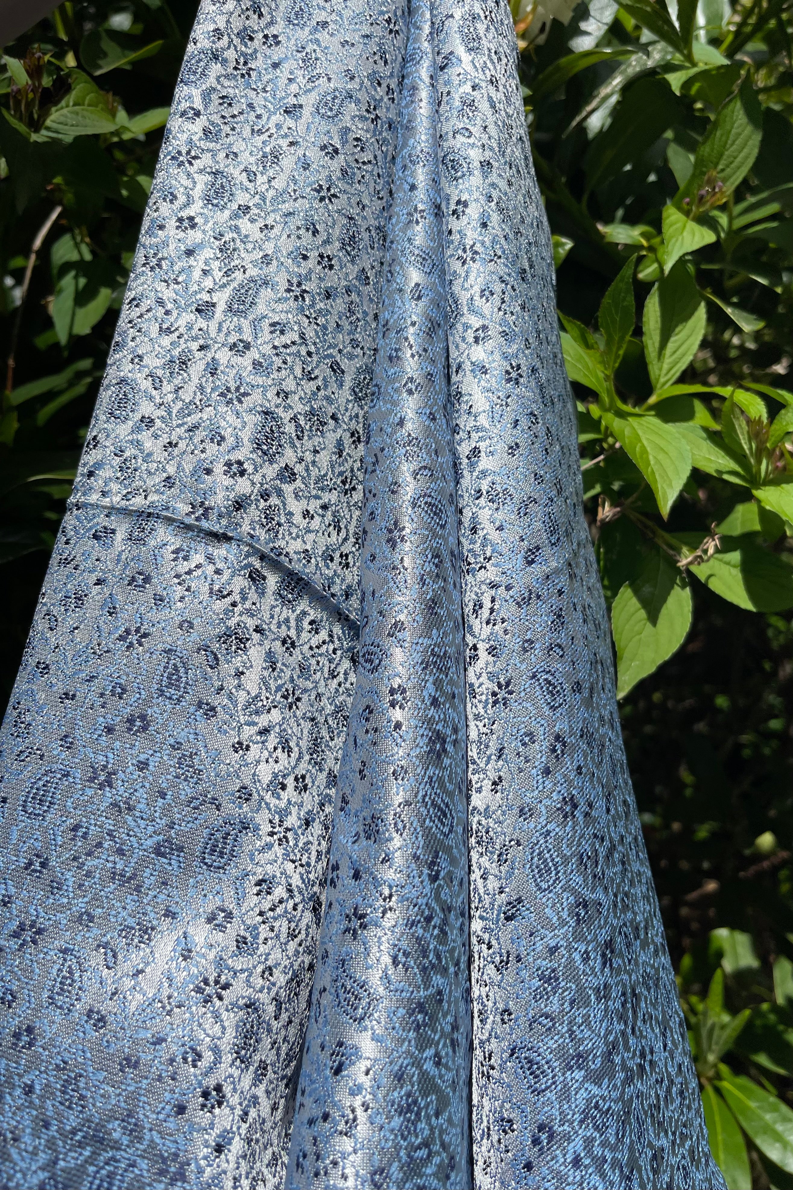 Elissar — Damascus Brocade Blend Scarf | Blue