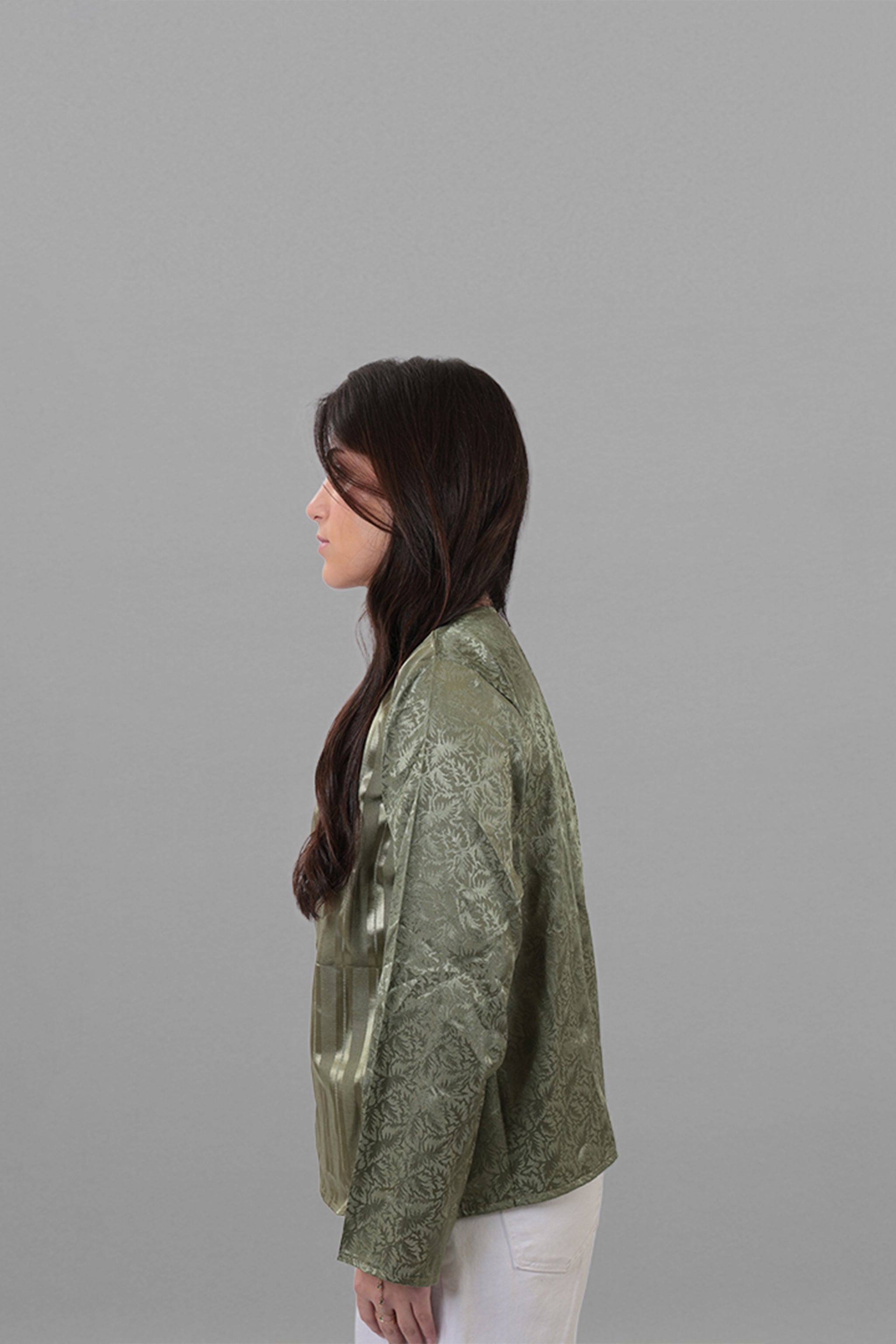 Sawsan — Damascus Brocade & Sayeh Jacket | Green