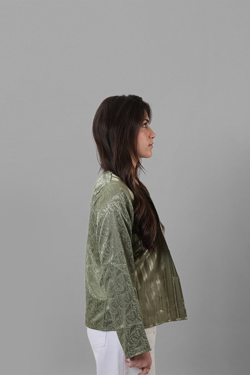 Sawsan — Damascus Brocade & Sayeh Jacket | Green